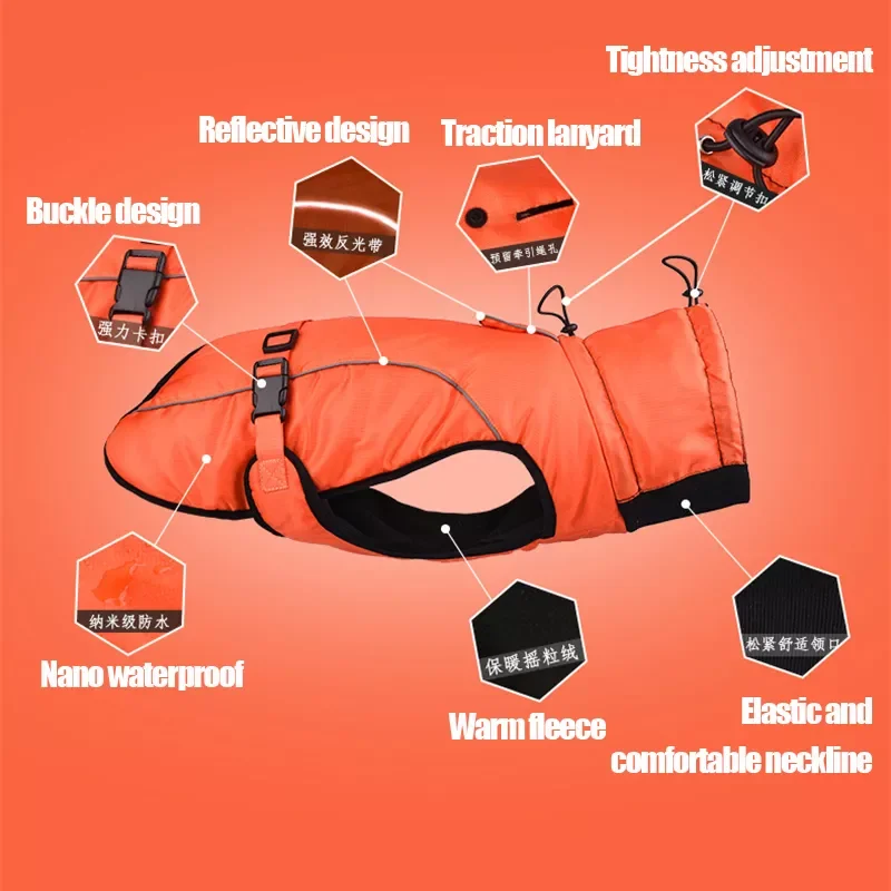 2023 Clothes For Large Dogs Waterproof Big Dog Vest Jacket Autumn Winter Warm Pet Coat Clothing For Dogs Chihuahua Labrador XL-6
2023 Clothes For Large Dogs Waterproof Big Dog Vest Jacket Autumn Winter Warm Pet Coat Clothing For Dogs Chihuahua Labrador XL-6