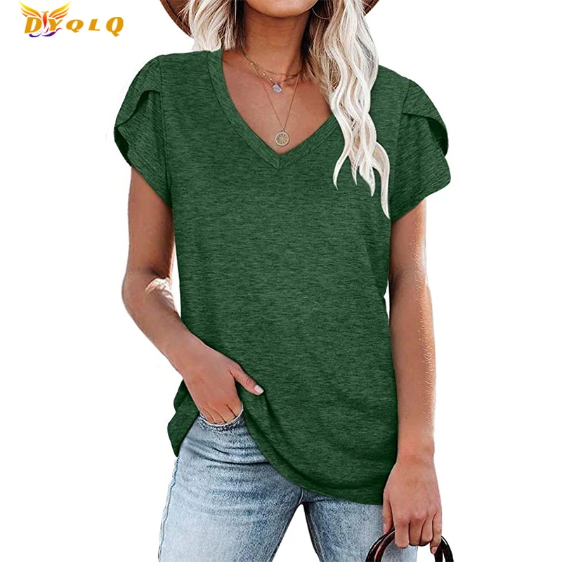 2022 Fashion New Women T-Shirt Elegant Solid Color Ladies Tee Casual V-Neck Short Sleeve Female Tops
2022 Fashion New Women T-Shirt Elegant Solid Color Ladies Tee Casual V-Neck Short Sleeve Female Tops