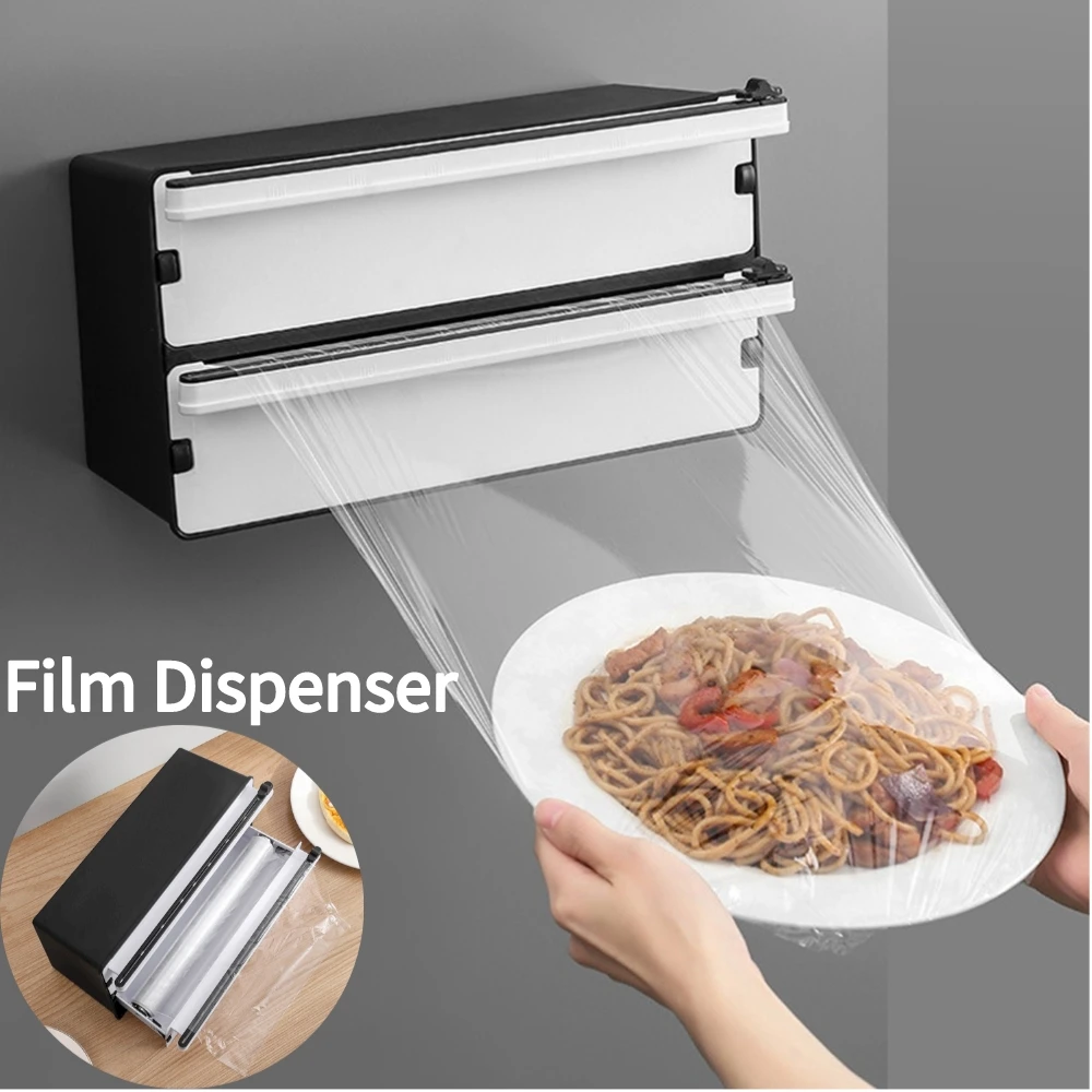 2 IN 1 Plastic Wrap Dispenser with Cutter Aluminum Foil and Wax Bamboo Dispenser Wrap Dispenser for Kitchen Drawer
2 IN 1 Plastic Wrap Dispenser with Cutter Aluminum Foil and Wax Bamboo Dispenser Wrap Dispenser for Kitchen Drawer