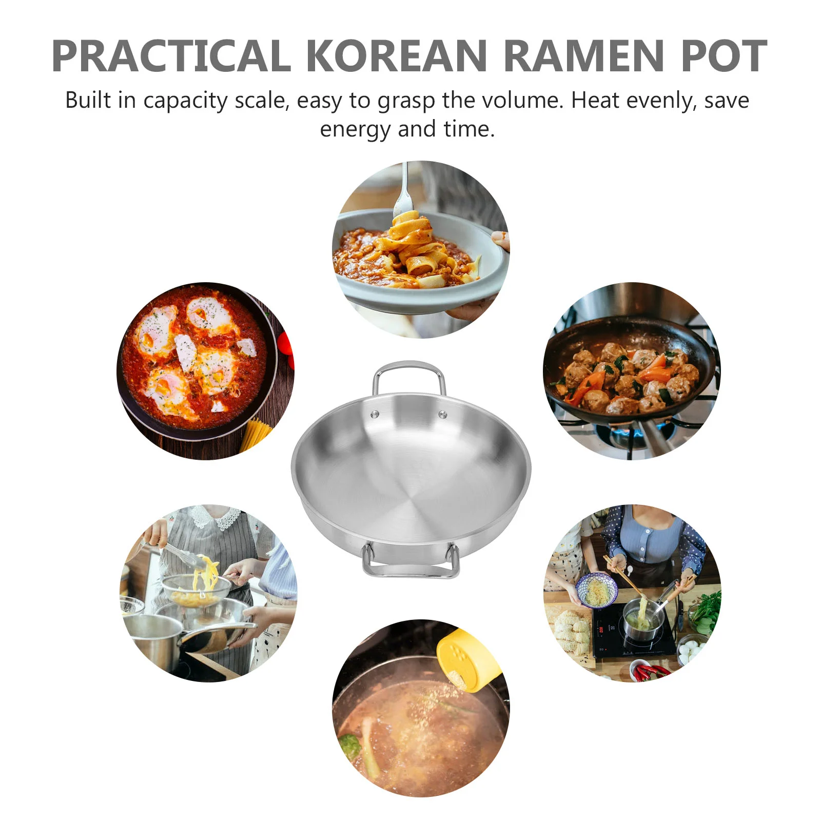 Binaural Instant Noodle Pot Thickened Soup Stainless Steel Wok Stock Kitchen Supply Small Home Pan Food Hot Double Ears
Binaural Instant Noodle Pot Thickened Soup Stainless Steel Wok Stock Kitchen Supply Small Home Pan Food Hot Double Ears