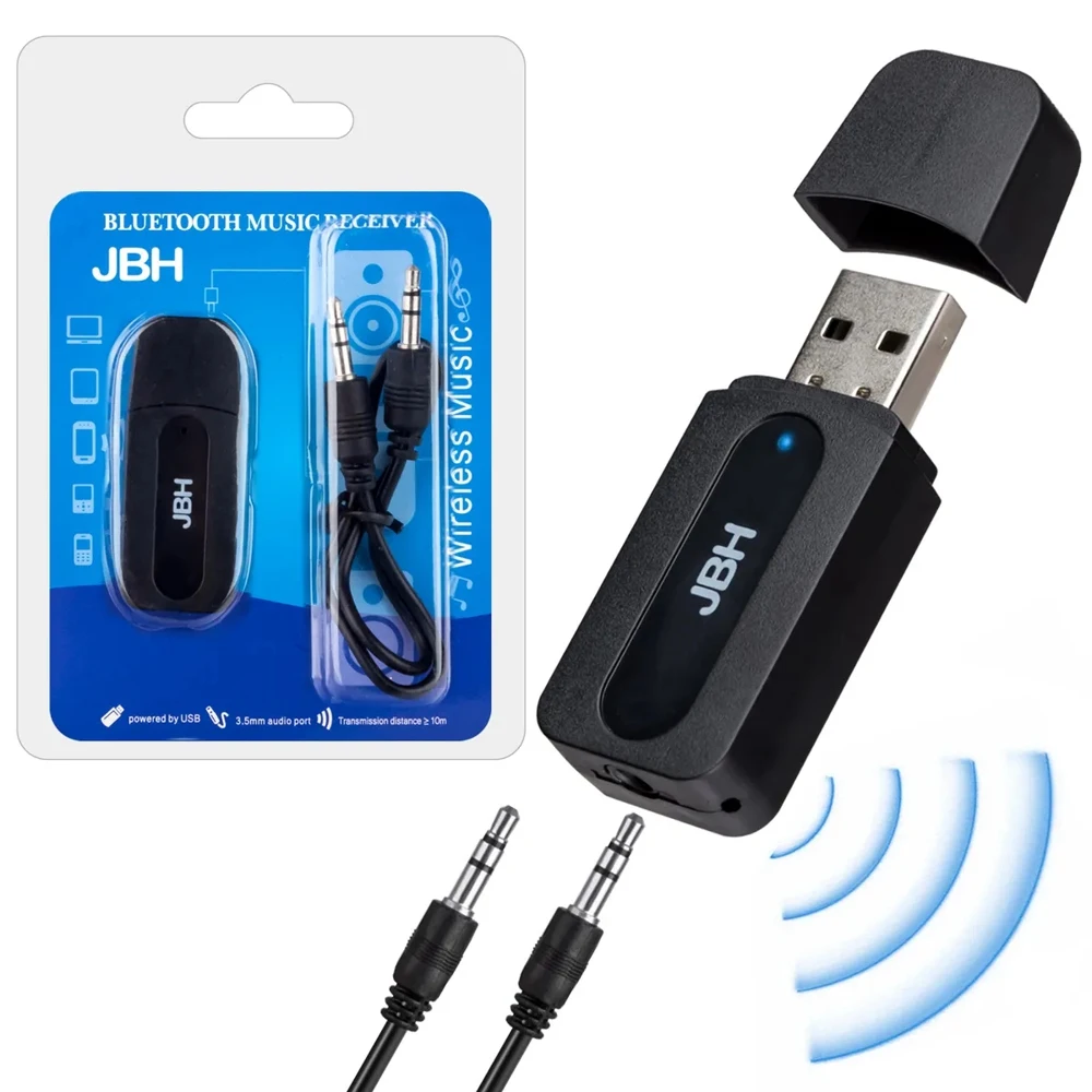 Bluetooth ресивер AUX / USB BT-04 для дома и авто Адаптер AUX-Bluetooth в машину домашней акустики |