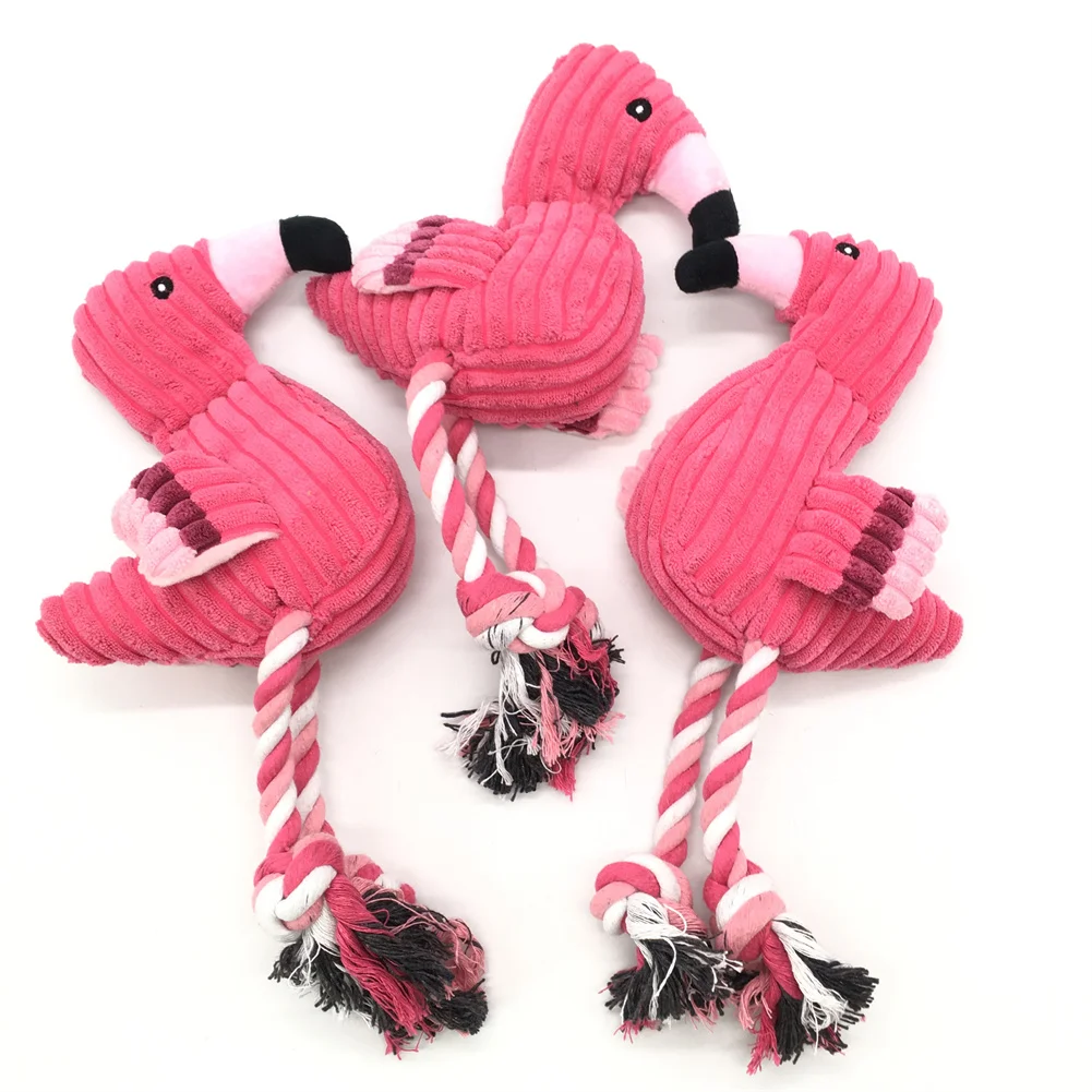 Cute Plush Flamingo Cotton Rope Fawn Pet Dog Chew Toy Chihuahua/Yorkshire/Bulldog/Pug/Corgi Puppy Interactive/Squeak Toy
Cute Plush Flamingo Cotton Rope Fawn Pet Dog Chew Toy Chihuahua/Yorkshire/Bulldog/Pug/Corgi Puppy Interactive/Squeak Toy