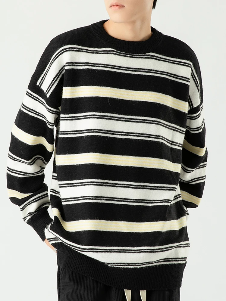2 Colors Stripe Print Sweater Men 2022 Winter Streetwear Men Clothing Hip Hop Long Sleeve Pullover Casual Couple Sweaters
2 Colors Stripe Print Sweater Men 2022 Winter Streetwear Men Clothing Hip Hop Long Sleeve Pullover Casual Couple Sweaters