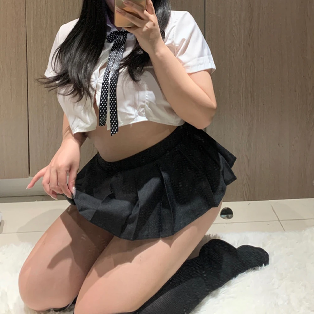 New Style XL~5XL Plus Size Sexy Women School Girl Uniform Outfit Dress Lingerie Cosplay Costume Fashionable Suit
New Style XL~5XL Plus Size Sexy Women School Girl Uniform Outfit Dress Lingerie Cosplay Costume Fashionable Suit