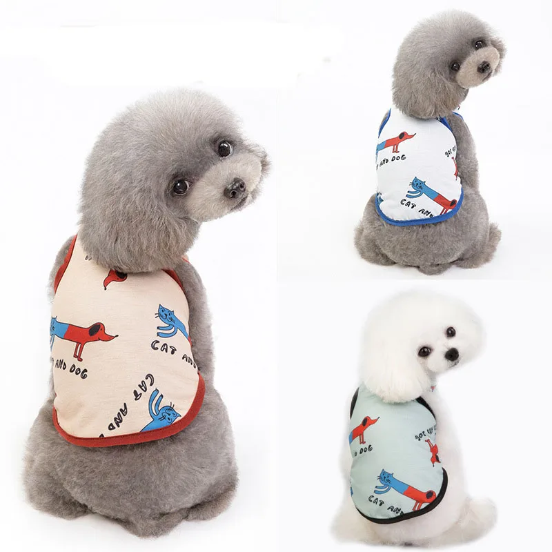 Dog Spring And Summer Clothing Pet Clothing Pet Vest Leisure Half Cat Half Dog Cotton Vest coletes para cães Ropa Gato Camisetas
Dog Spring And Summer Clothing Pet Clothing Pet Vest Leisure Half Cat Half Dog Cotton Vest coletes para cães Ropa Gato Camisetas