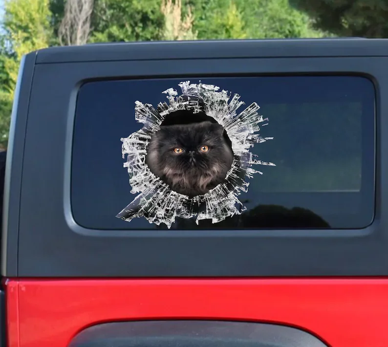 Pet Car StickersBlack Persian Cat Window Sticker, Persian Cat Window Decal, Cat Window Sticker
Pet Car StickersBlack Persian Cat Window Sticker, Persian Cat Window Decal, Cat Window Sticker