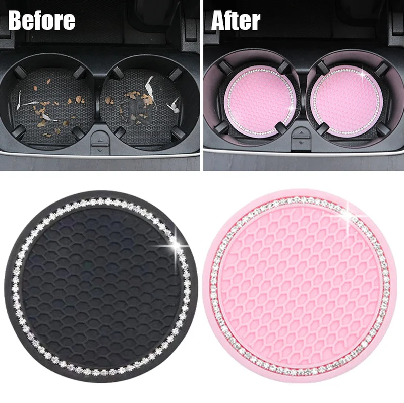 Non-slip Water Cup Pad Diamond Rhinestone Bling Decoration Auto Interior Cup Bottle Anti-skid Rubber Mat Accessories car decor
Non-slip Water Cup Pad Diamond Rhinestone Bling Decoration Auto Interior Cup Bottle Anti-skid Rubber Mat Accessories car decor