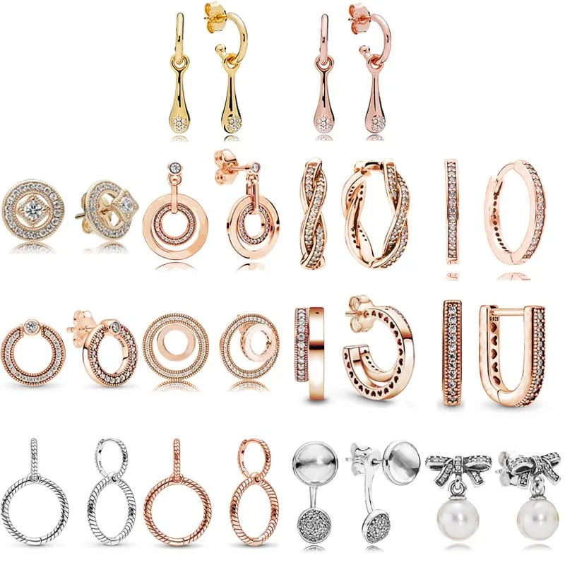 925 Sterling Silver Earring Allure Twist Of Faith Signature Circles Moments Charm Double Hoop Earring For Women Pandora Jewelry
925 Sterling Silver Earring Allure Twist Of Faith Signature Circles Moments Charm Double Hoop Earring For Women Pandora Jewelry