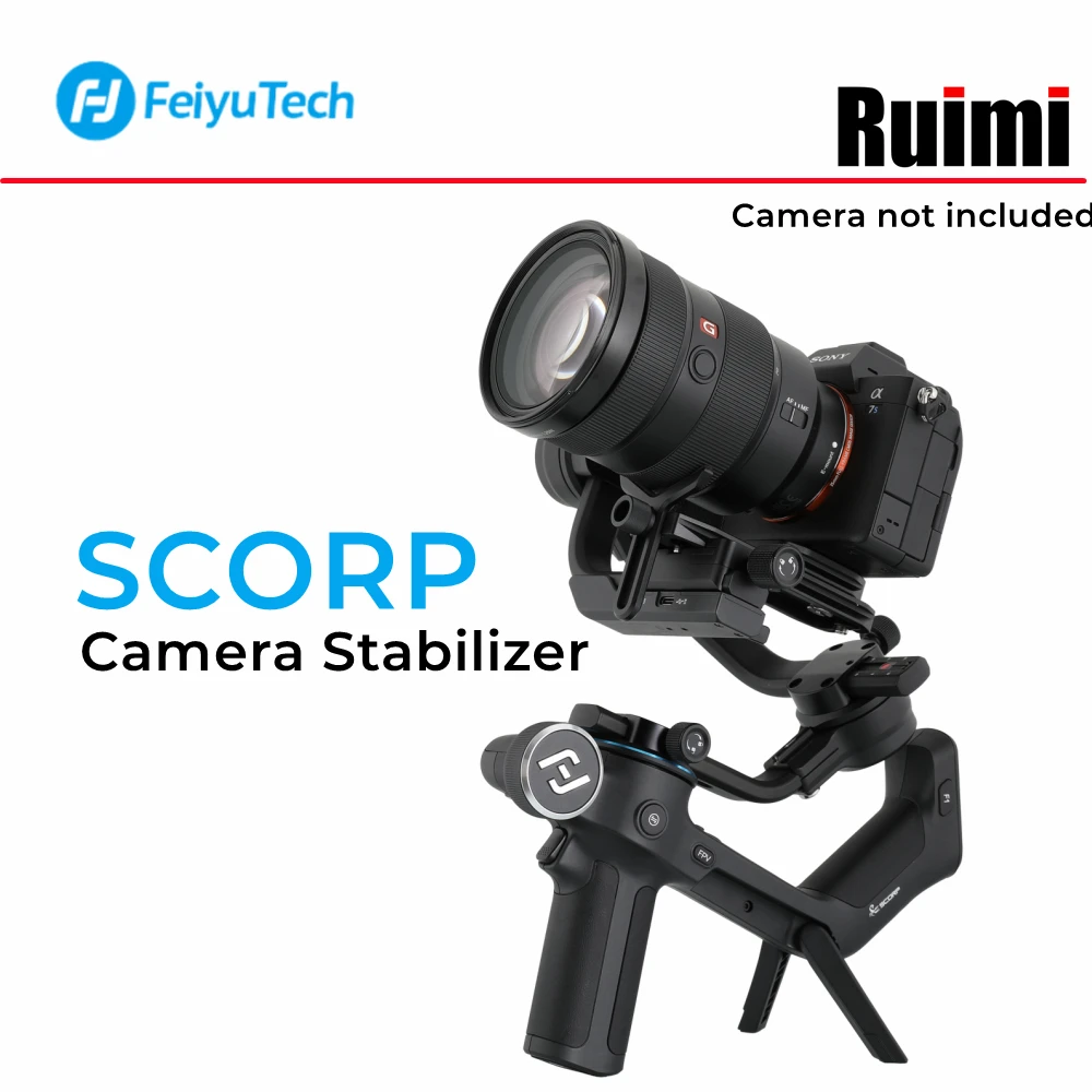 

FeiyuTech Feiyu SCORP 3-Axis Handheld Gimbal Stabilizer Handle Grip With Tripod for DSLR Cameras Sony/Canon/Nikon/Fuji/LUMIX