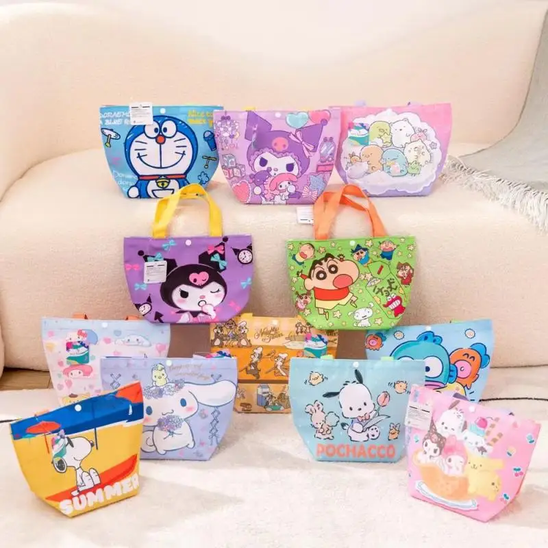 Сумка Kuromi аниме Kawaii Sanrio Pachacco Cinnamoroll портативная Брезентовая сумка бэнто мультяшная Милая подарок на день рождения
Сумка Kuromi аниме Kawaii Sanrio Pachacco Cinnamoroll портативная Брезентовая сумка бэнто мультяшная Милая подарок на день рождения