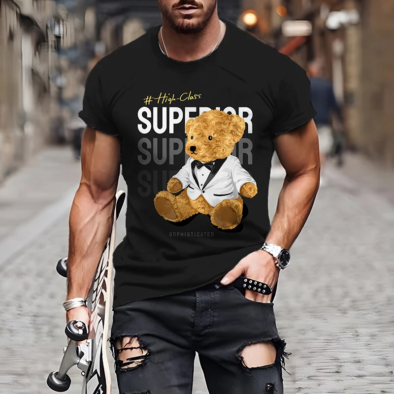 3D printed T-shirt Men's Funny and New Baby Bear O-Neck Short Sleeve Shirt 2021 Summer Unisex Fashion Street Wear
3D printed T-shirt Men's Funny and New Baby Bear O-Neck Short Sleeve Shirt 2021 Summer Unisex Fashion Street Wear