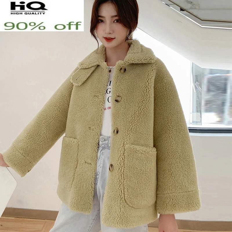 Lamb Imitation Vacation Casual Locomotive Style New One-piece Autumn and Winter Women's Faux Fur Coat Jacket 
Lamb Imitation Vacation Casual Locomotive Style New One-piece Autumn and Winter Women's Faux Fur Coat Jacket