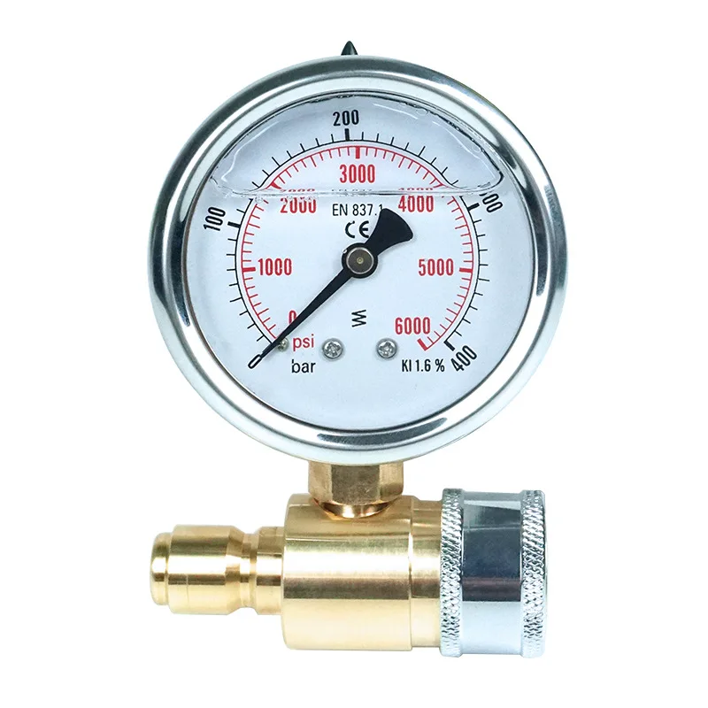 High Performance Pressure Washer Gauge,Pressure Gauge Kit 3/8 Inches Quick Connect 0-5000 PSI Easy Installation Durable
High Performance Pressure Washer Gauge,Pressure Gauge Kit 3/8 Inches Quick Connect 0-5000 PSI Easy Installation Durable
