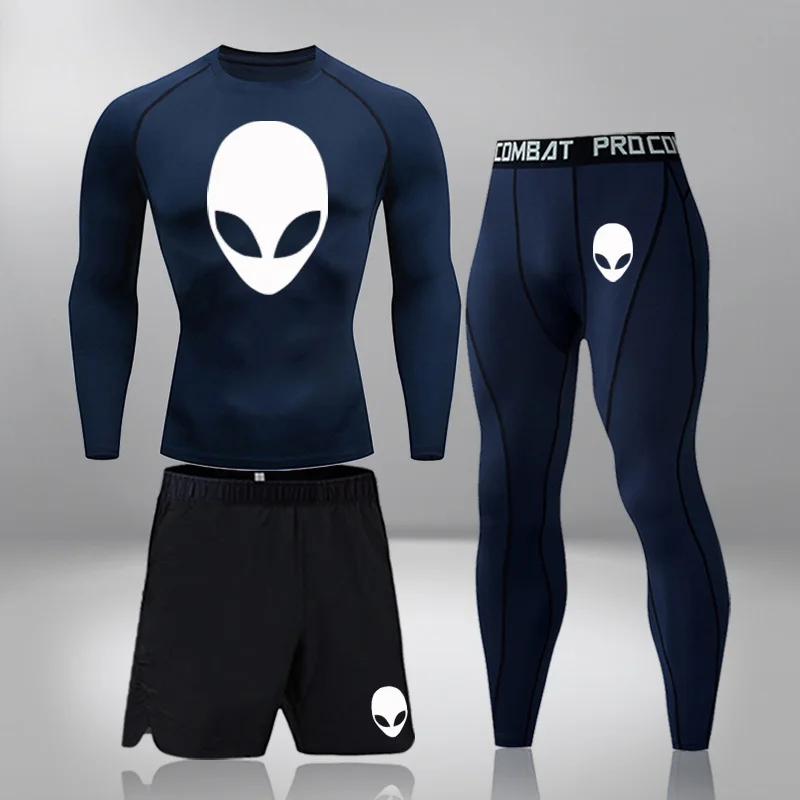 Fitness Training Kit Thermal Underwear Men's Running Sports Suit 3-piece Sets Male Quick Drying Sportswear Compression Clothing
Fitness Training Kit Thermal Underwear Men's Running Sports Suit 3-piece Sets Male Quick Drying Sportswear Compression Clothing