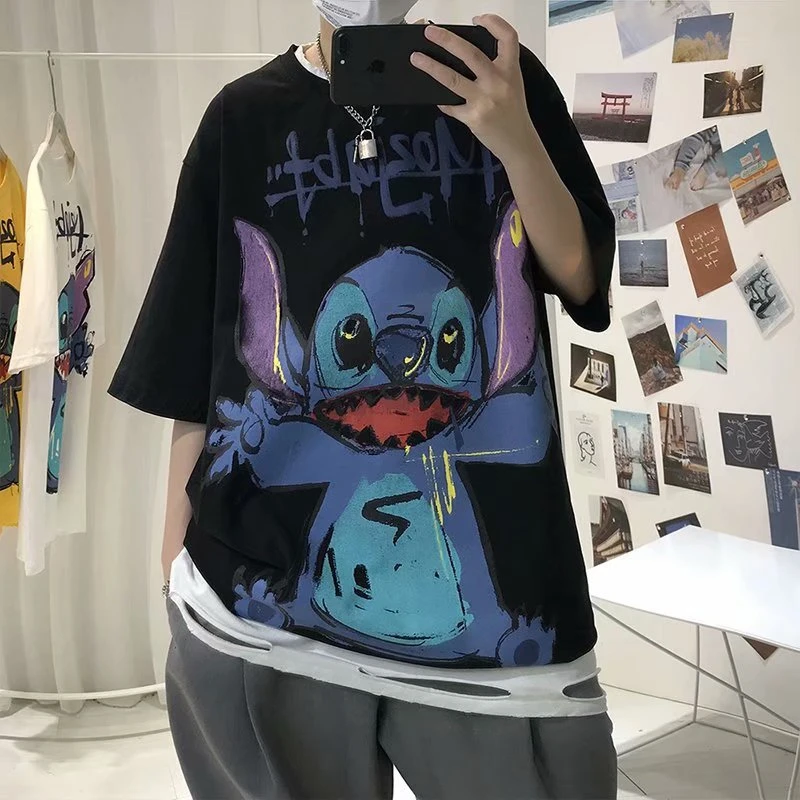 Summer New Plus Size Hip-Hop Short-Sleeved Tide Brand Trend Cartoon Half-Sleeved T-Shirt Men's And Women's Same Tops
Summer New Plus Size Hip-Hop Short-Sleeved Tide Brand Trend Cartoon Half-Sleeved T-Shirt Men's And Women's Same Tops