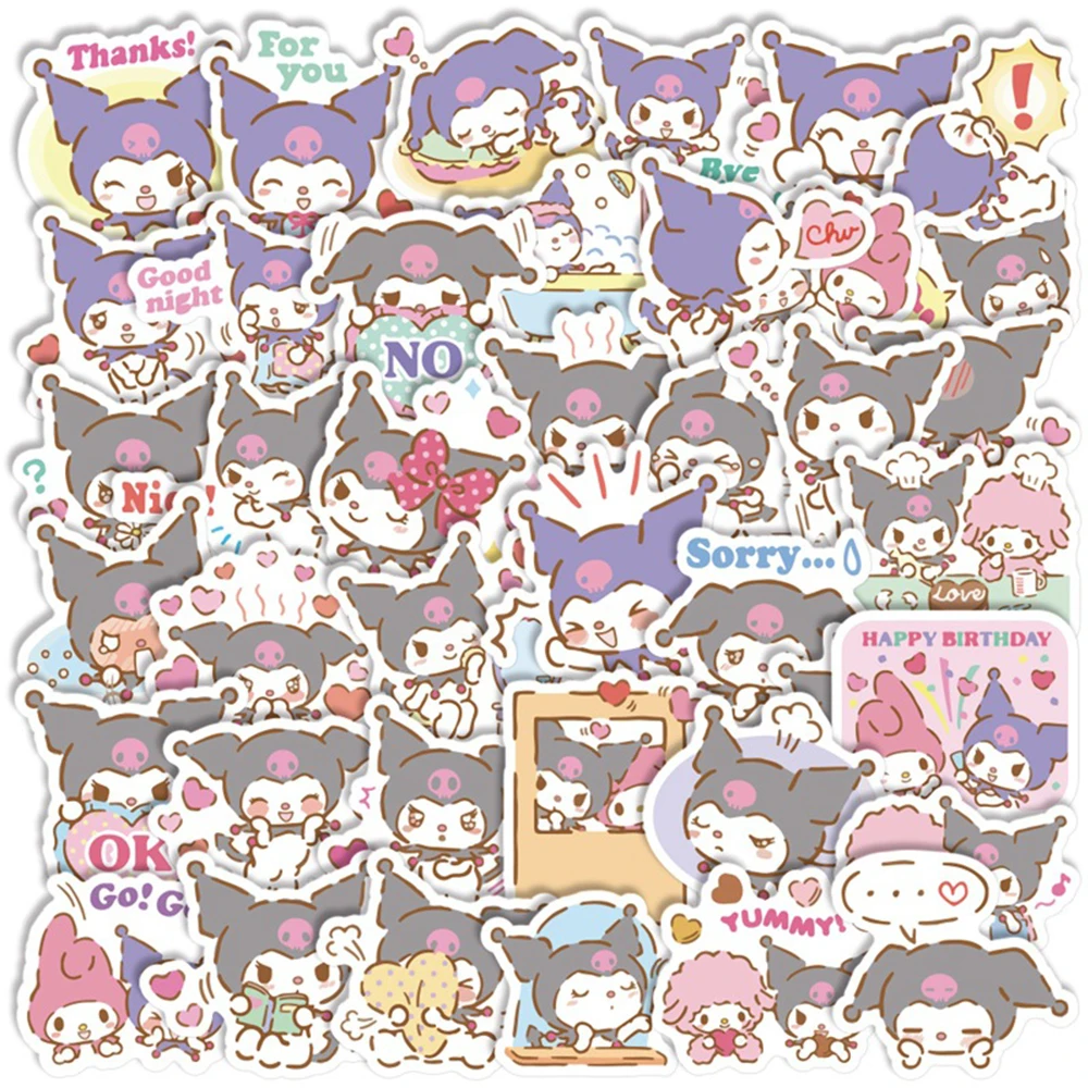 10/20/40PCS Kuromi Greeting Stickers Decoration Graffiti Decals Kids Toy DIY Suitcase Fridge Stationary Phone Car Sticker Gift
10/20/40PCS Kuromi Greeting Stickers Decoration Graffiti Decals Kids Toy DIY Suitcase Fridge Stationary Phone Car Sticker Gift
