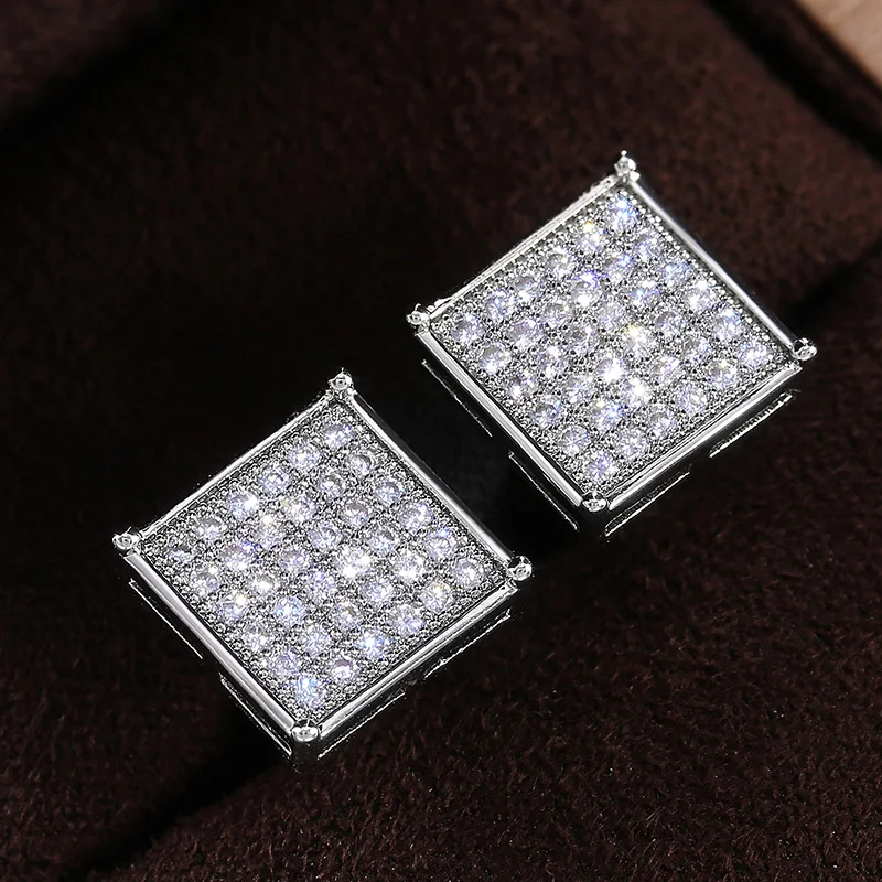 Huitan Simple Stylish Square Shape Women Stud Earrings Micro Paved CZ Stone Versatile Earring Full Bling Iced Out Trendy Jewelry
Huitan Simple Stylish Square Shape Women Stud Earrings Micro Paved CZ Stone Versatile Earring Full Bling Iced Out Trendy Jewelry