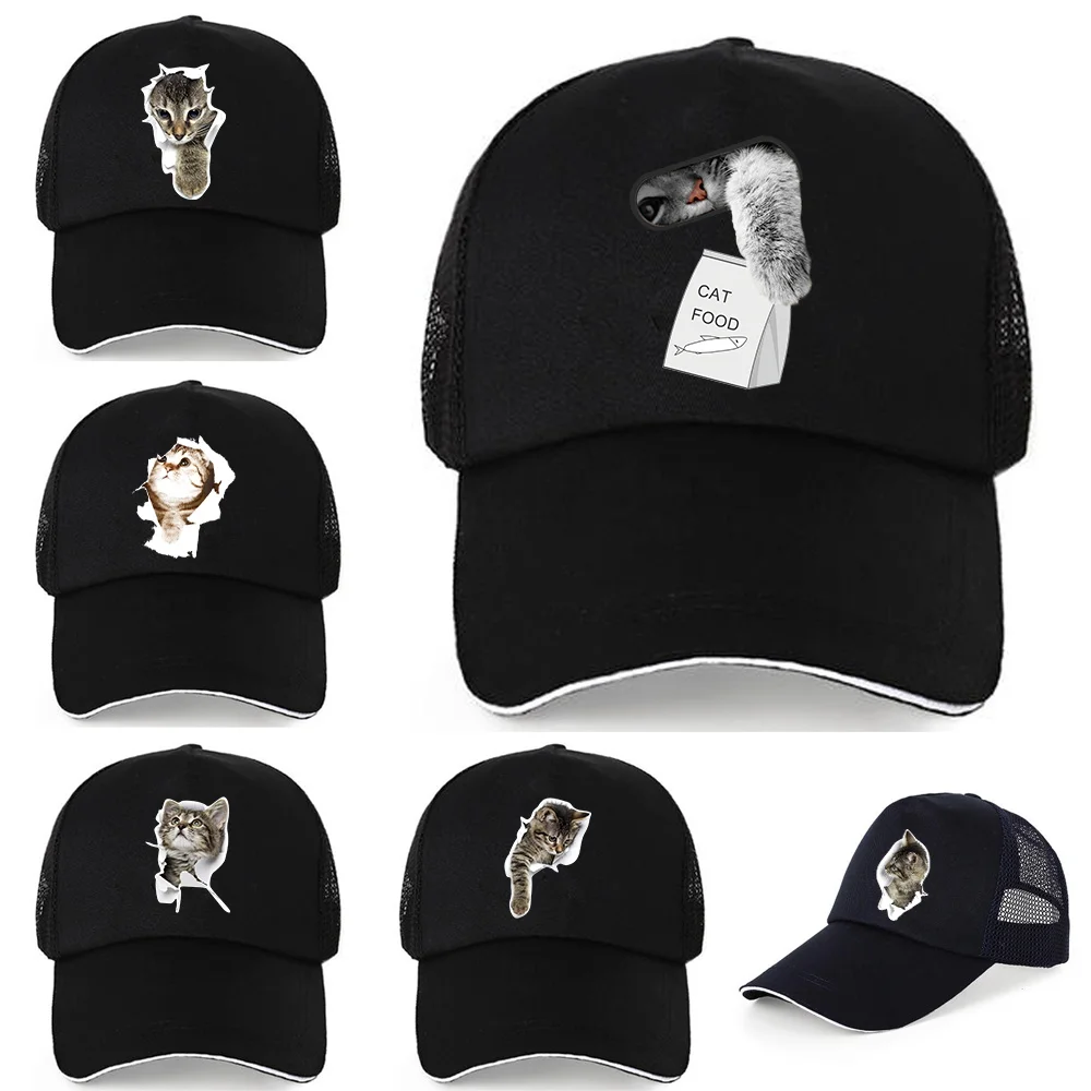 Baseball Cap Cotton Back Buckle Caps Women Sunscreen Visors Hats Adjustable New Unisex Summer Breathable Mesh Hat Pure Cat Print
Baseball Cap Cotton Back Buckle Caps Women Sunscreen Visors Hats Adjustable New Unisex Summer Breathable Mesh Hat Pure Cat Print