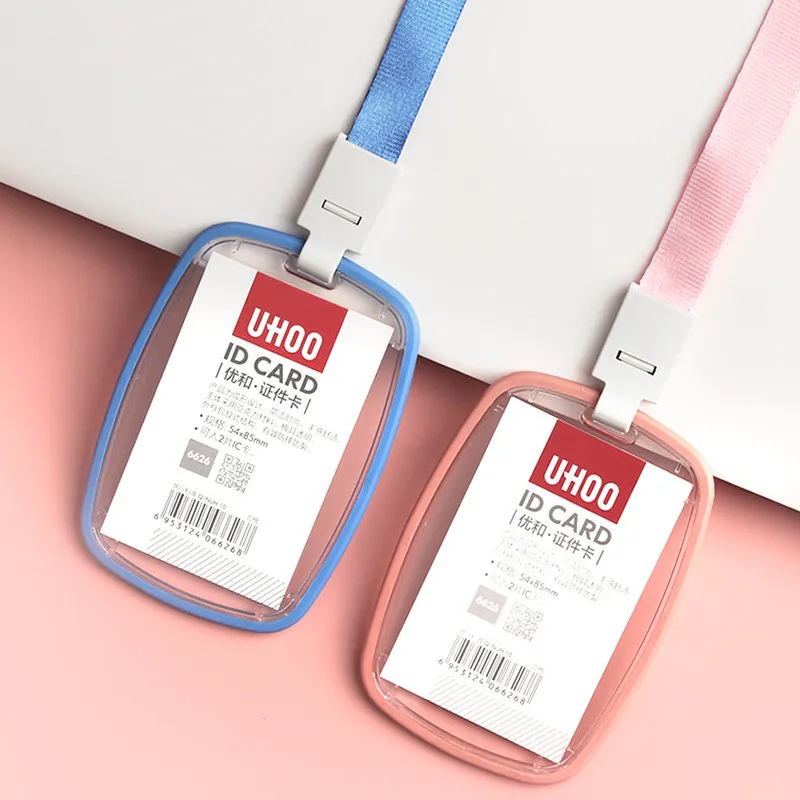 Acrylic Double-sided Transparent ID Card Holder Bank Card Neck Strap Bus ID Holder Students Kids Identity Badge With Lanyard
Acrylic Double-sided Transparent ID Card Holder Bank Card Neck Strap Bus ID Holder Students Kids Identity Badge With Lanyard