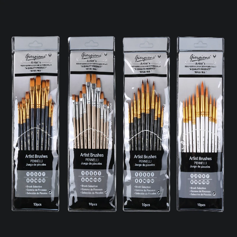 Набор из 10 нейлоновых кистей для волос для студентов и детей новичков профессиональное искусство акриловая масляная живопись ручка с крючк...
Набор из 10 нейлоновых кистей для волос для студентов и детей новичков профессиональное искусство акриловая масляная живопись ручка с крючк...