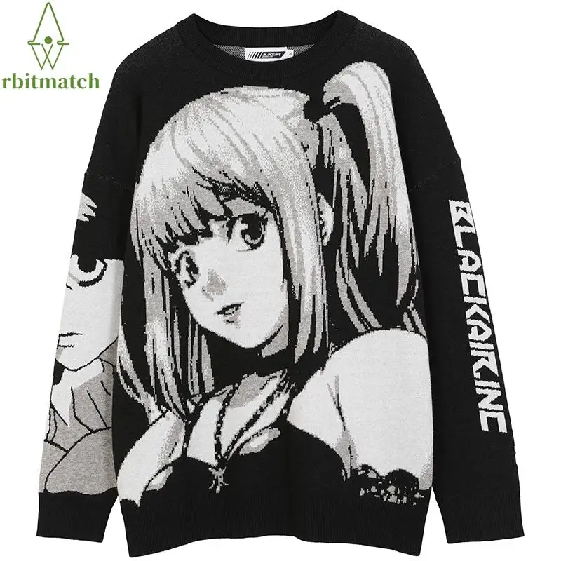 Harajuku Sweater Men Anime Pattern Streetwear Knitted Sweaters Men Hip Hop Vintage Japanese Style Casual Sweater for Women Man
Harajuku Sweater Men Anime Pattern Streetwear Knitted Sweaters Men Hip Hop Vintage Japanese Style Casual Sweater for Women Man
