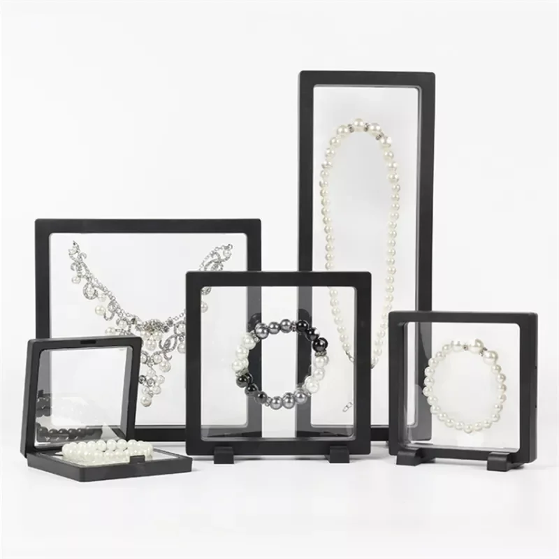 3D Floating Picture Frame Shadow Box Jewelry Display Stand Ring Pendant Holder Protect Jewellery Stone Presentation Case
3D Floating Picture Frame Shadow Box Jewelry Display Stand Ring Pendant Holder Protect Jewellery Stone Presentation Case