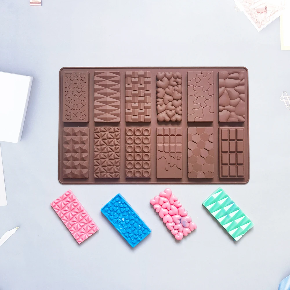 New Silicone Chocolate Molds 12 Cavity Break Apart Protein Candy Mould DIY Biscuit Baking Tools Cake Decorating Mold
New Silicone Chocolate Molds 12 Cavity Break Apart Protein Candy Mould DIY Biscuit Baking Tools Cake Decorating Mold