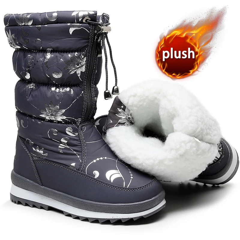 Women snow boots luxury winter boots thick plush waterproof non-slip with bow fashion female winter shoes warm fur botas mujer
Women snow boots luxury winter boots thick plush waterproof non-slip with bow fashion female winter shoes warm fur botas mujer