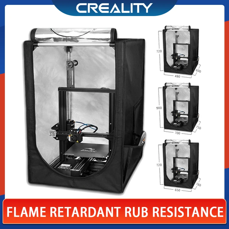Portable 3D Printer Enclosure Protection Cover Fireproof Heat Preservation 3D Parts for Ender-3 Series Ender 5 CR-10
Portable 3D Printer Enclosure Protection Cover Fireproof Heat Preservation 3D Parts for Ender-3 Series Ender 5 CR-10