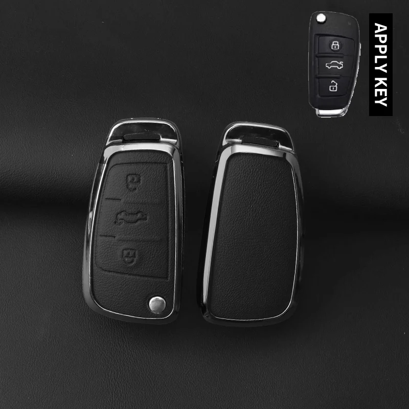 Металлический кожаный чехол для автомобильного ключа для Audi A1 A3 8P 8L A4 A5 B6 B7 A6 A7 C5 C6 4F Q3 Q5 Q7 Q8 TT S3 S4 S6 RS
Металлический кожаный чехол для автомобильного ключа для Audi A1 A3 8P 8L A4 A5 B6 B7 A6 A7 C5 C6 4F Q3 Q5 Q7 Q8 TT S3 S4 S6 RS