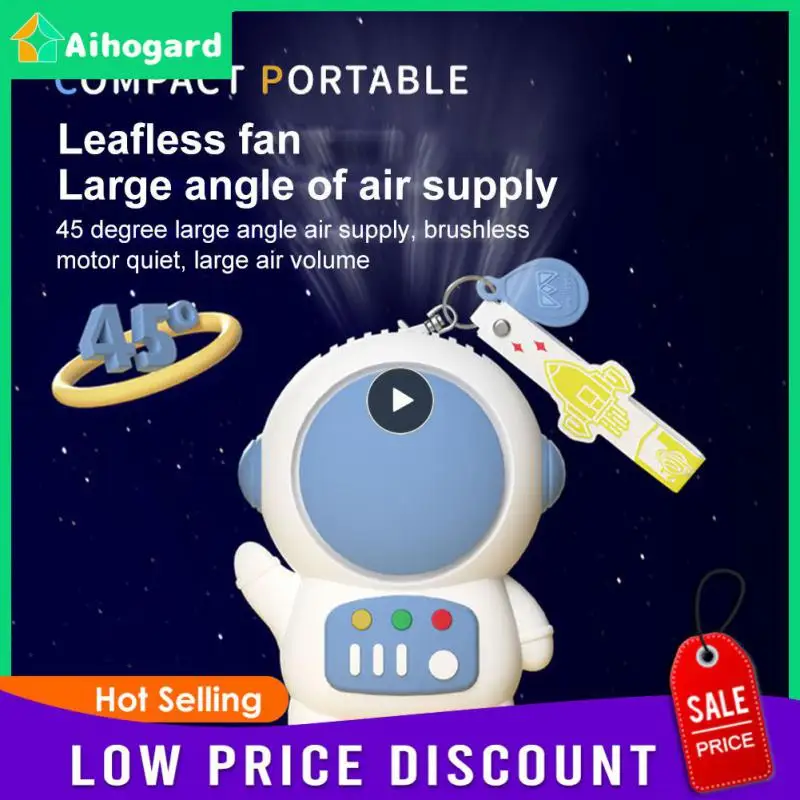 300mah Air Cooler 45-degree Large-angle Air Supply With Keychain Spaceman Small Fan Summer Supplies Portable Handheld Fan White 
300mah Air Cooler 45-degree Large-angle Air Supply With Keychain Spaceman Small Fan Summer Supplies Portable Handheld Fan White