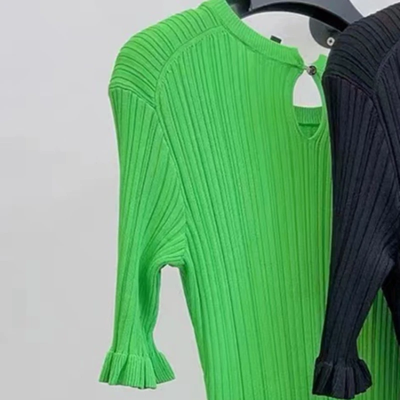 Women Knit Slim Mini Dress 2022 new A-line Fungus Edge O-neck Short Sleeve Ladies Knitwear Robe
Women Knit Slim Mini Dress 2022 new A-line Fungus Edge O-neck Short Sleeve Ladies Knitwear Robe