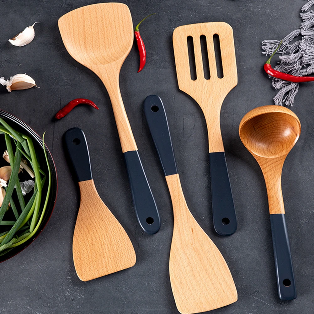 Wooden Kitchen Tableware Non-Scratch Beech Cooking Spatula Spoon with Long Handle Kitchen Utensils Cooking Tools
Wooden Kitchen Tableware Non-Scratch Beech Cooking Spatula Spoon with Long Handle Kitchen Utensils Cooking Tools