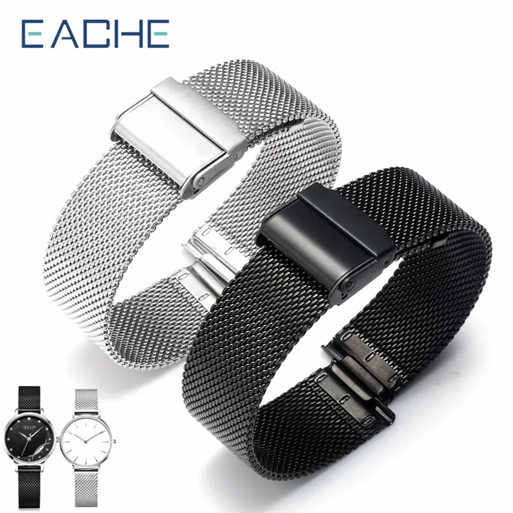 EACHE Milanese Mesh 22mm Watch Strap correa 20mm Stainless Steel Watchband For Men Watch Accessories
EACHE Milanese Mesh 22mm Watch Strap correa 20mm Stainless Steel Watchband For Men Watch Accessories