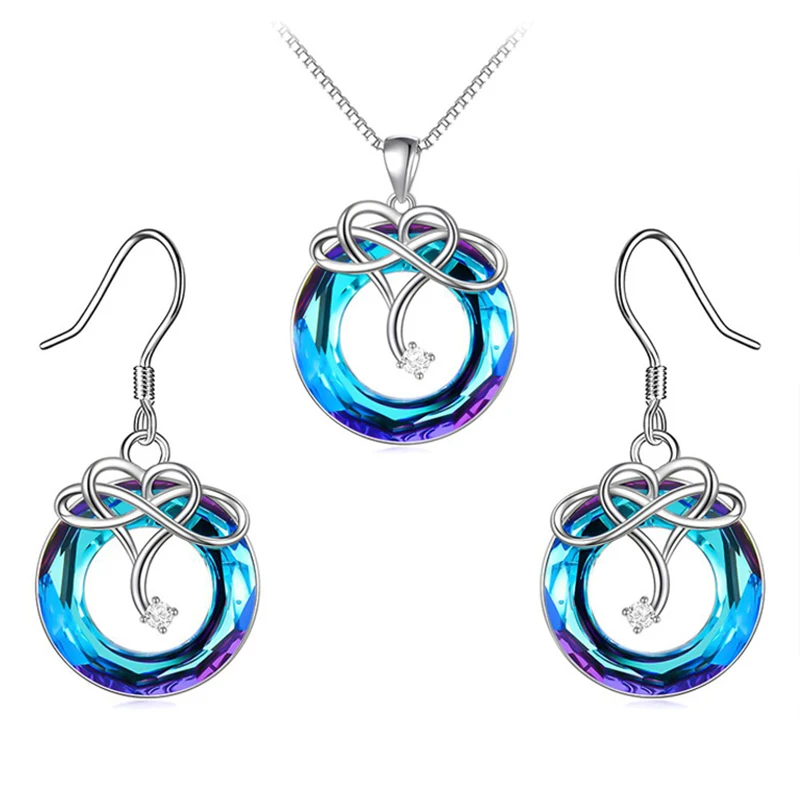 For Daughter I Love You Until Infinity Runs Out Crystal Infinity Necklace Crystal Infinity Love Necklace Earrings Set
For Daughter I Love You Until Infinity Runs Out Crystal Infinity Necklace Crystal Infinity Love Necklace Earrings Set