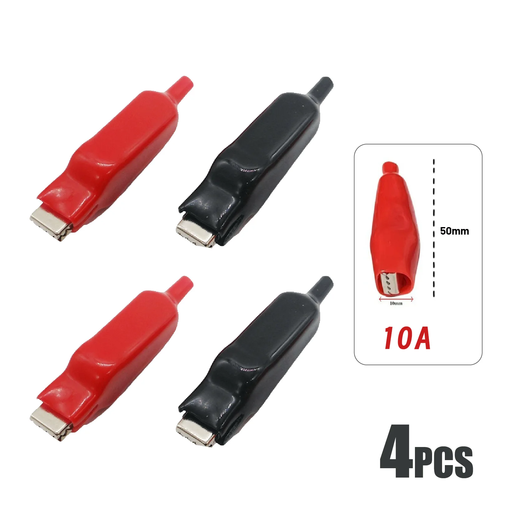 Крокодиловые зажимы 50 мм 64 мм из сплава 
Крокодиловые зажимы 50 мм 64 мм из сплава