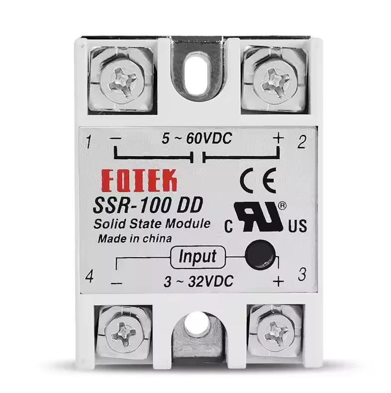 Однофазное твердотельное реле SINOTIMER SSR-60DD/SSR-80DD/SSR-100DD
Однофазное твердотельное реле SINOTIMER SSR-60DD/SSR-80DD/SSR-100DD