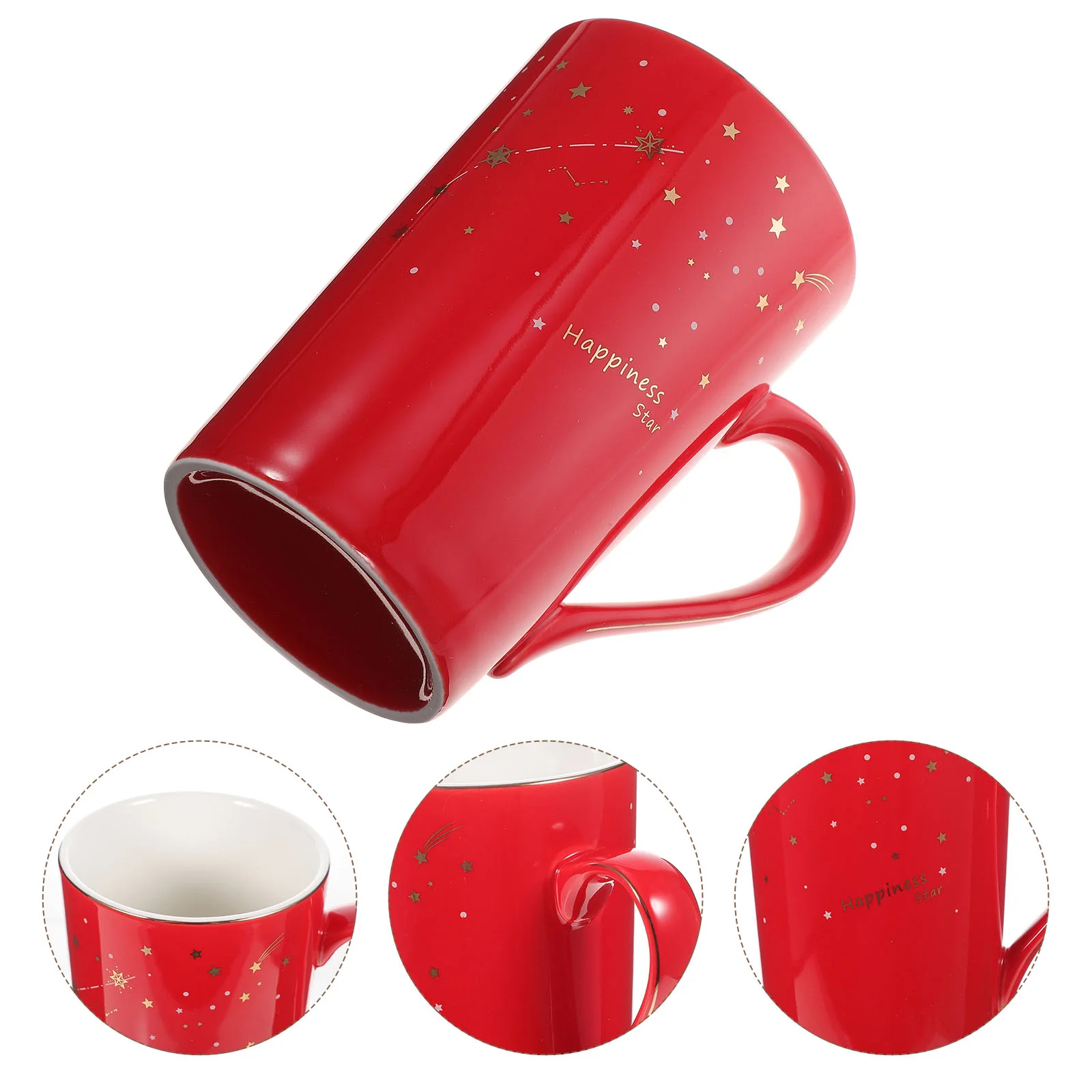Water Cup Mug Coffeedesktop Resistant Red Decorative Handheld Daily Heat Use Handle Household Drinking Mugs
Water Cup Mug Coffeedesktop Resistant Red Decorative Handheld Daily Heat Use Handle Household Drinking Mugs