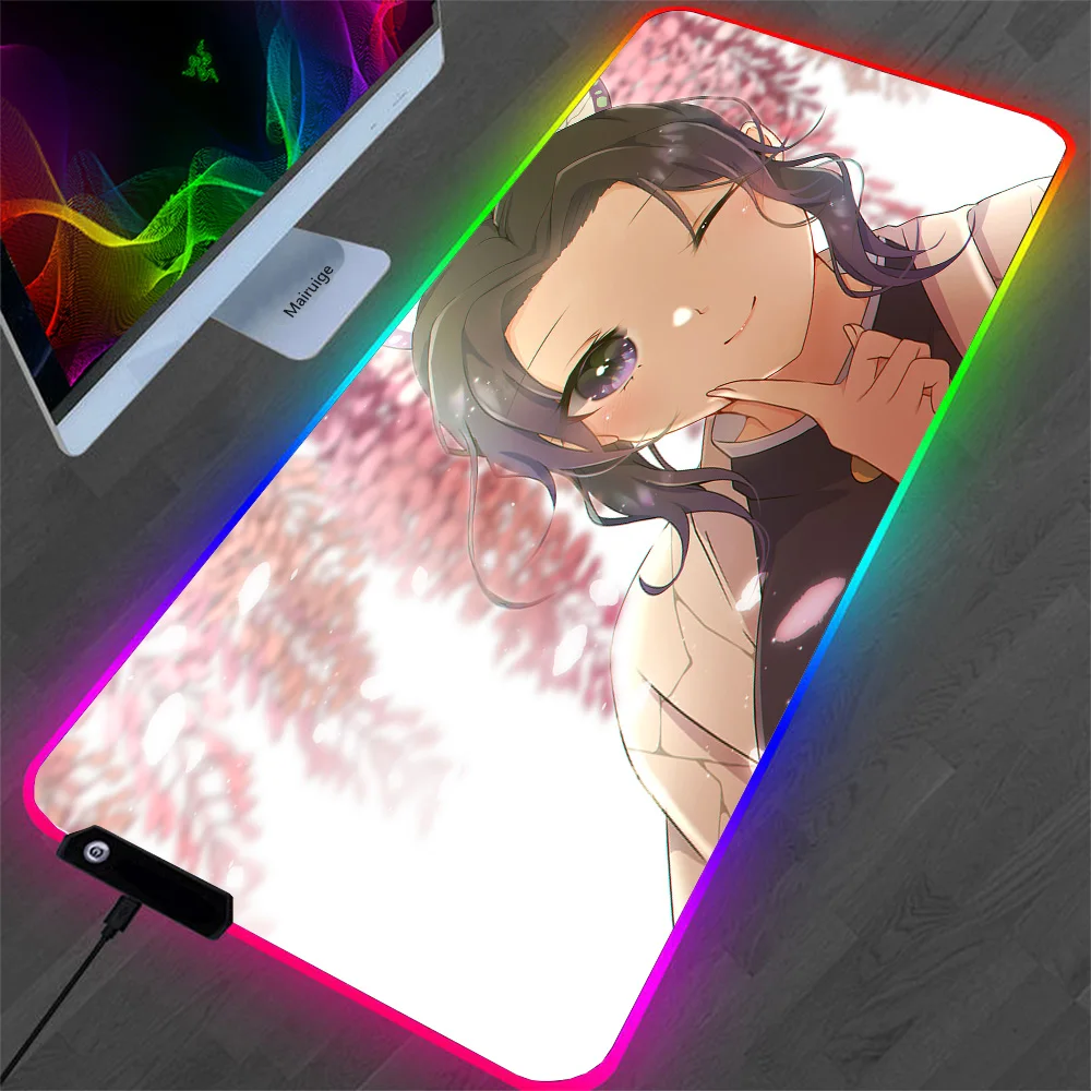 Коврик для мыши Shinobu Kochou RGB, игровые аксессуары, большой светодиодный коврик для мыши, Аниме Коврик для мыши, клавиатура, Настольный коврик, настройка, игровое украшение
Коврик для мыши Shinobu Kochou RGB, игровые аксессуары, большой светодиодный коврик для мыши, Аниме Коврик для мыши, клавиатура, Настольный коврик, настройка, игровое украшение
