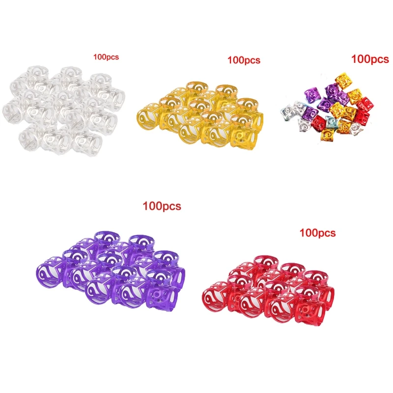 573B 100 Pcs Hair Jewelry for Women Braids Dreadlock Supplies Metal Hair Cuffs Decors
573B 100 Pcs Hair Jewelry for Women Braids Dreadlock Supplies Metal Hair Cuffs Decors