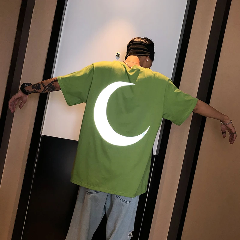 Harajuku T Shirt Summer 2022 Street Oversize Reflective Moon T Shirt Men Streetwear Fluorescent Green Tshirt Unisex Hip Hop Tees
Harajuku T Shirt Summer 2022 Street Oversize Reflective Moon T Shirt Men Streetwear Fluorescent Green Tshirt Unisex Hip Hop Tees