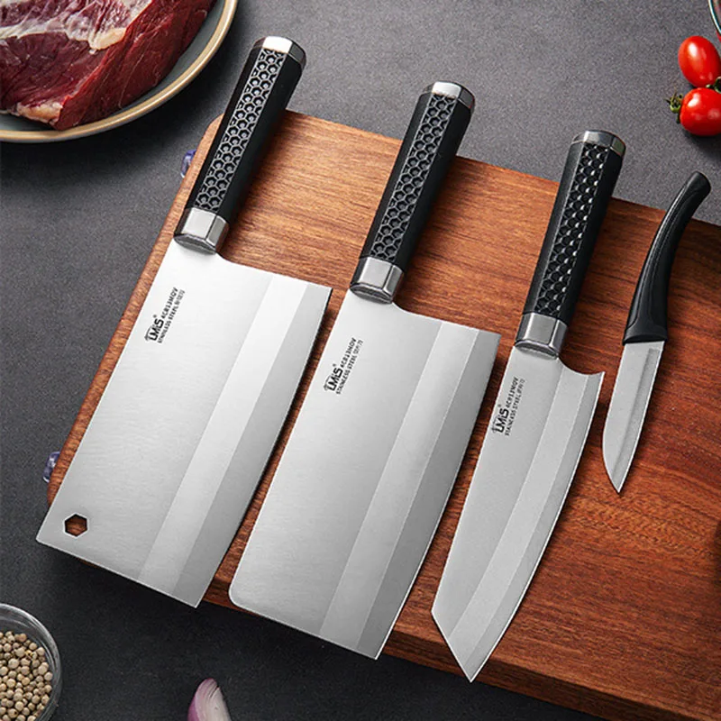 4Cr13 Stainless Steel Bone Chop Cutter Knife Ergonomic Handle Chef Kitchen Knife Ribs Poultry Meat Fruit Slicing Cleaver Tools
4Cr13 Stainless Steel Bone Chop Cutter Knife Ergonomic Handle Chef Kitchen Knife Ribs Poultry Meat Fruit Slicing Cleaver Tools