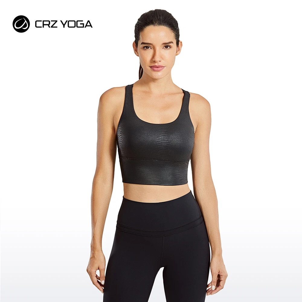 CRZ YOGA Wirefree Padded Strappy Yoga Bra Longline Medium Impact Sports Bras For Women
CRZ YOGA Wirefree Padded Strappy Yoga Bra Longline Medium Impact Sports Bras For Women