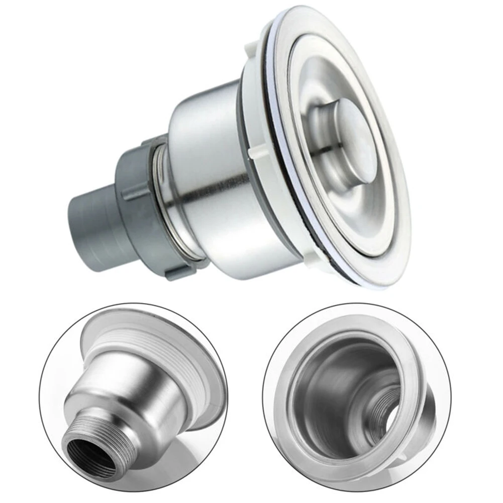 1Pc Stainless Steel Sink Drain Strainer Basket Waste Plug Kitchen Sink Strainer 45*85*110mm For 32mm Drain Hole Durable
1Pc Stainless Steel Sink Drain Strainer Basket Waste Plug Kitchen Sink Strainer 45*85*110mm For 32mm Drain Hole Durable