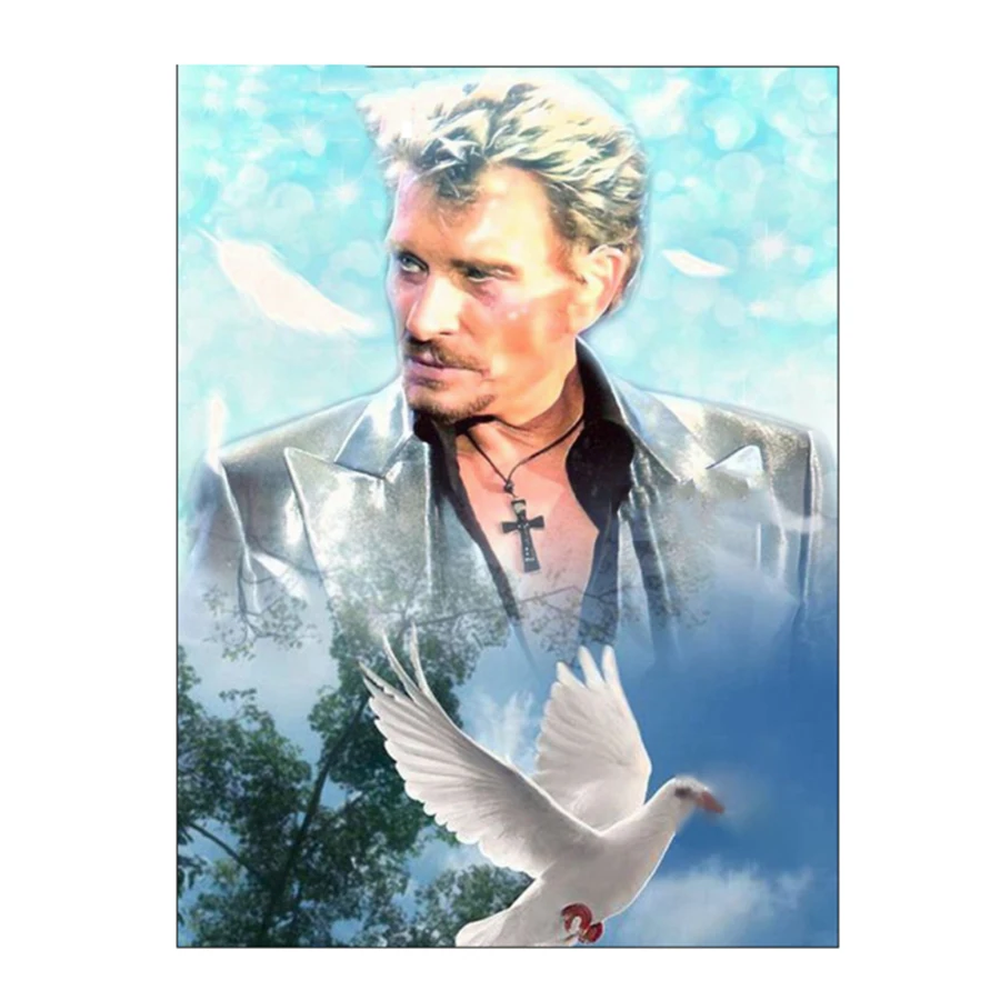 Diamond Painting Johnny Hallyday Pigeon 5D diy diamond embroidery crystal square&round diamond sets decorative diy
Diamond Painting Johnny Hallyday Pigeon 5D diy diamond embroidery crystal square&round diamond sets decorative diy