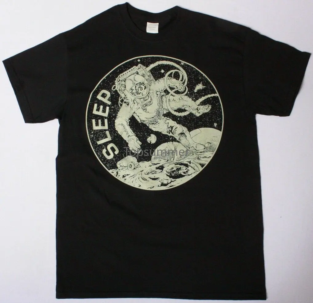 

Sleep The Clarity Astronaut Black T-Shirt Doom Metal Stoner Rock Tops Tee Shirt
