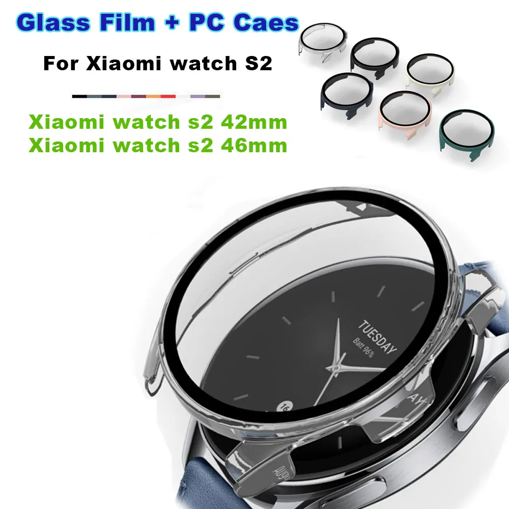 Защитный чехол для Xiaomi Watch S2 42 мм 46 мм, чехлы из поликарбоната с полным покрытием, с закаленным стеклом, Fiml чехол для смарт-часов
Защитный чехол для Xiaomi Watch S2 42 мм 46 мм, чехлы из поликарбоната с полным покрытием, с закаленным стеклом, Fiml чехол для смарт-часов