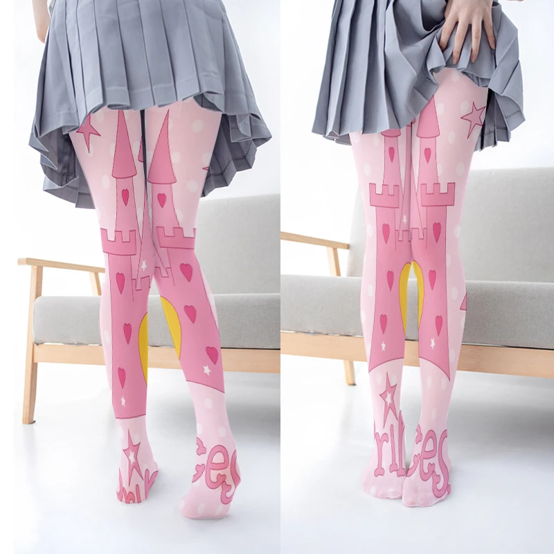 3D Printed Pantyhose Stockings Ladies Tight Sexy Kawaii Santa Pink Castle Creative Bottoming Socks Girl Lolita Cosplay Stockings
3D Printed Pantyhose Stockings Ladies Tight Sexy Kawaii Santa Pink Castle Creative Bottoming Socks Girl Lolita Cosplay Stockings