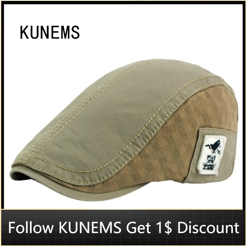 KUNEMS Spring and Autumn Fashion Newsboy Hats for Man Cotton Berets Boinas Casual Dad Hat Forward Cap Unisex Gorras Hombre
KUNEMS Spring and Autumn Fashion Newsboy Hats for Man Cotton Berets Boinas Casual Dad Hat Forward Cap Unisex Gorras Hombre