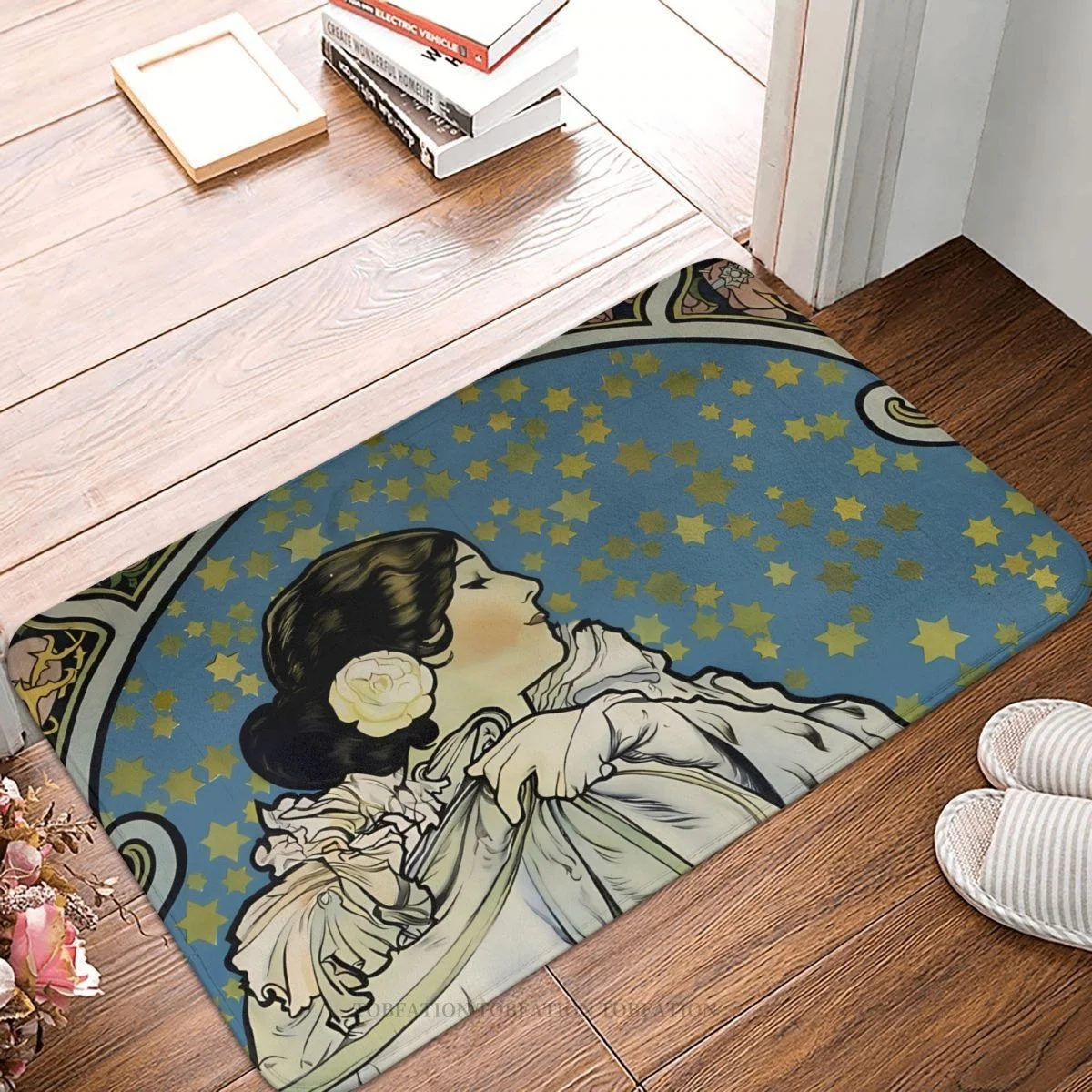 Alfonse Mucha Bathroom Non-Slip Carpet Elegant Sarah Bernhardt 1905 Farewell American Tour 1906 Flannel Mat Welcome Floor Decor
Alfonse Mucha Bathroom Non-Slip Carpet Elegant Sarah Bernhardt 1905 Farewell American Tour 1906 Flannel Mat Welcome Floor Decor